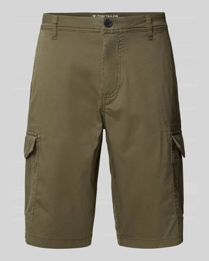 Tom Tailor Regular Fit Cargoshorts aus Baumwoll-Mix 