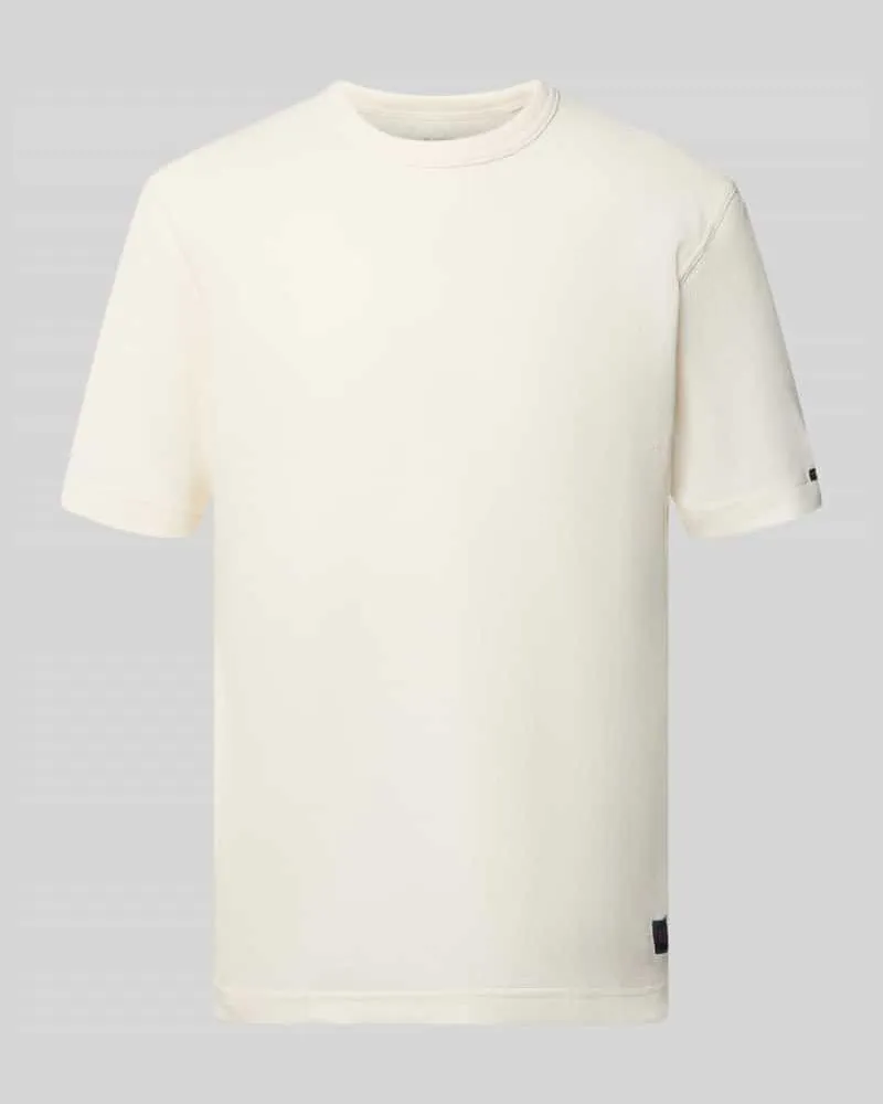 Tom Tailor Regular Fit T-Shirt aus Baumwoll-Mix Offwhite