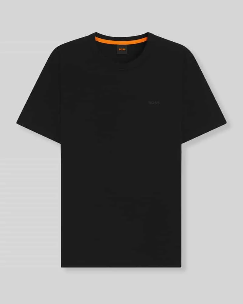 HUGO BOSS Regular Fit T-Shirt aus reiner Baumwolle Modell 'TEGOOD Black