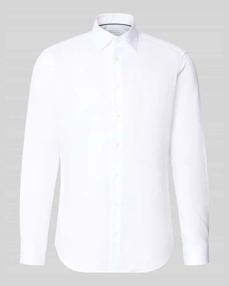 Christian Berg Regular Fit Business-Hemd mit Kentkragen Weiss