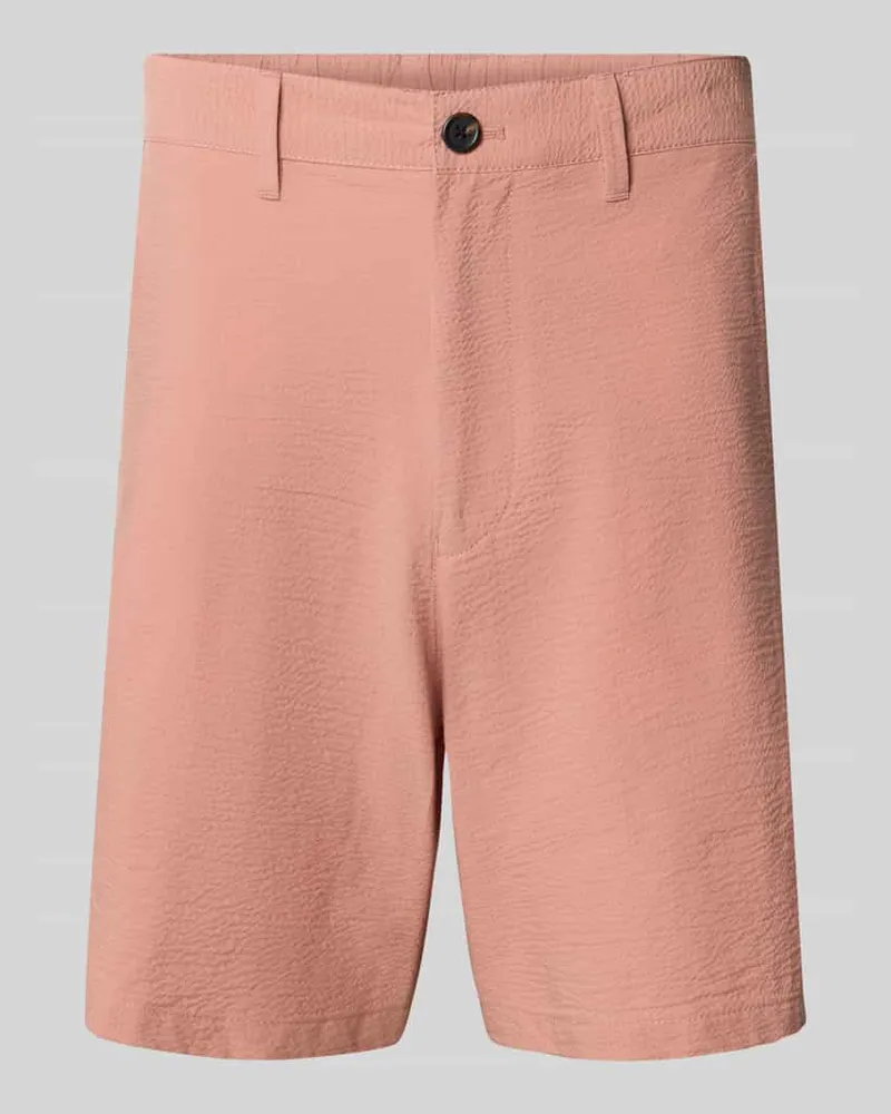 Selected Homme Regular Fit Bermudas aus Baumwoll-Mix Modell 'KARL Altrosa