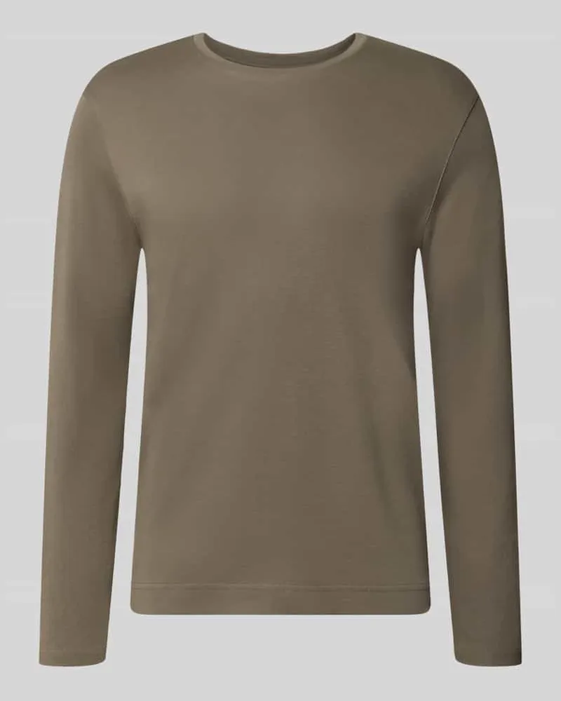 Christian Berg Longsleeve mit Rundhalsausschnitt Metallic