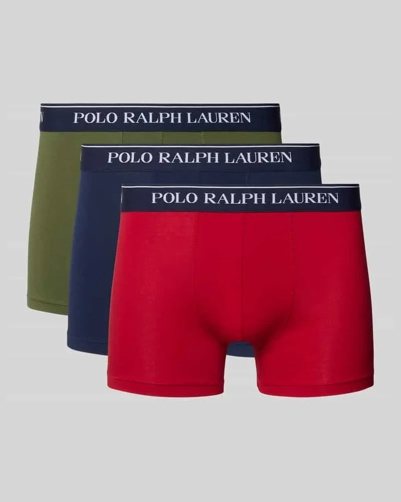 Ralph Lauren Boxershorts aus Baumwoll-Mix im 3er-Pack Oliv
