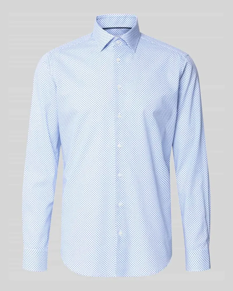 Christian Berg Regular Fit Business-Hemd mit Kentkragen Bleu