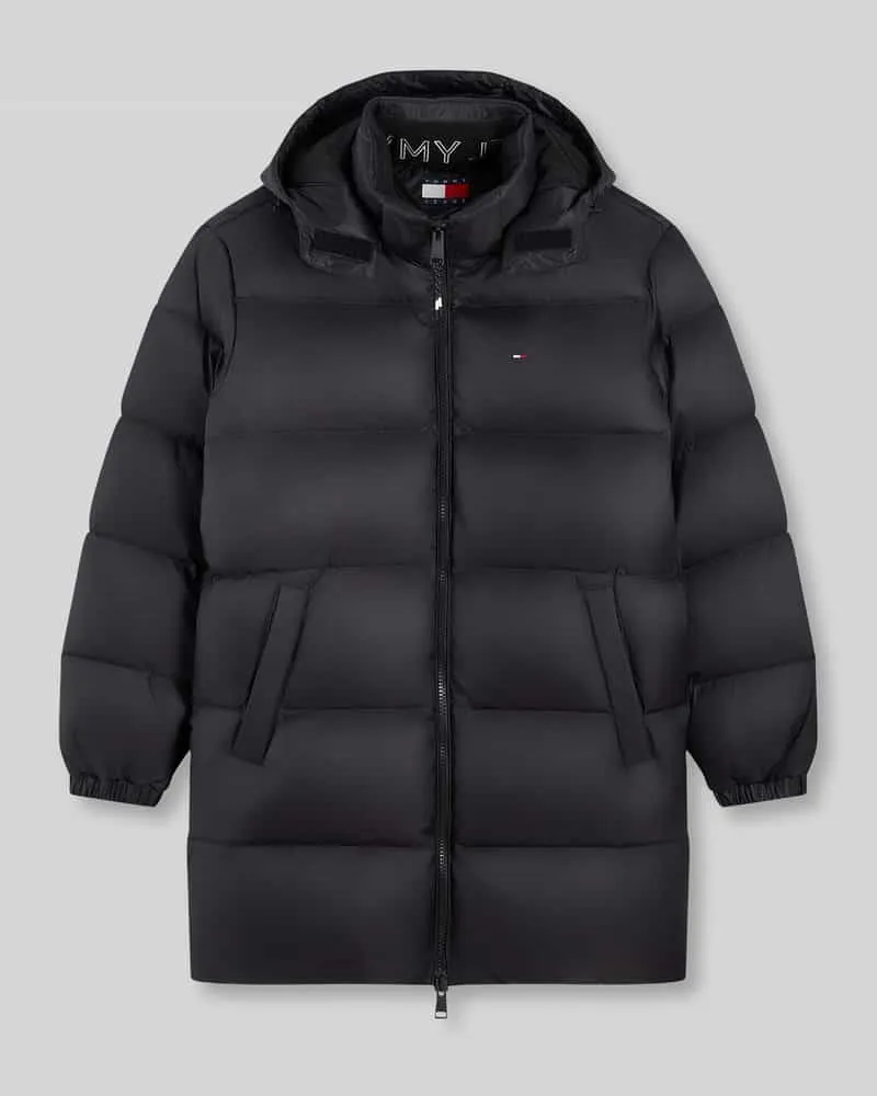 Tommy Hilfiger Daunenmantel mit seitlichen Eingrifftaschen Black