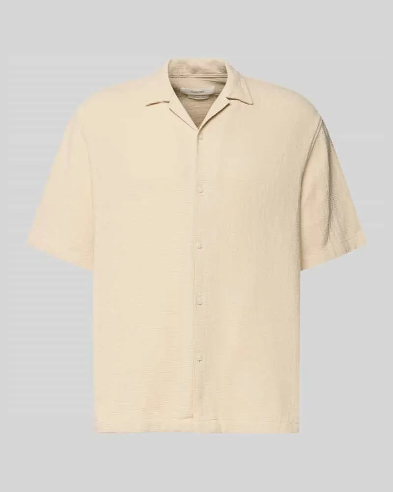 Selected Homme Relaxed Fit Freizeithemd aus reiner Baumwolle Modell 'RLXCAL Beige