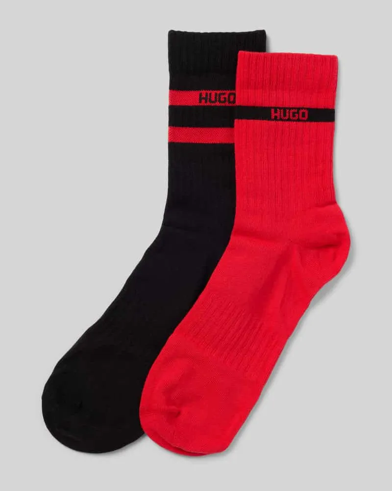 HUGO BOSS Socken aus Baumwoll-Mix im 2er-Pack Rot