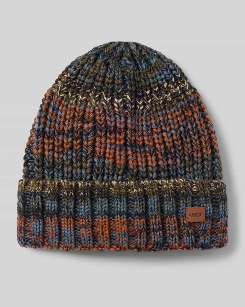 Barts Mütze mit Label-Patch Modell 'AKOTAN BEANIE Blau