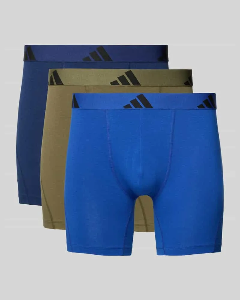 adidas Boxershorts mit elastischem Logo-Bund Marine