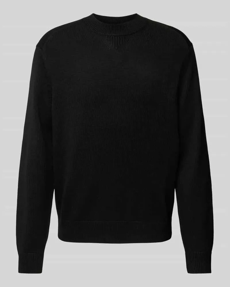 Armani Exchange Strickpullover mit gerippten Abschlüssen 