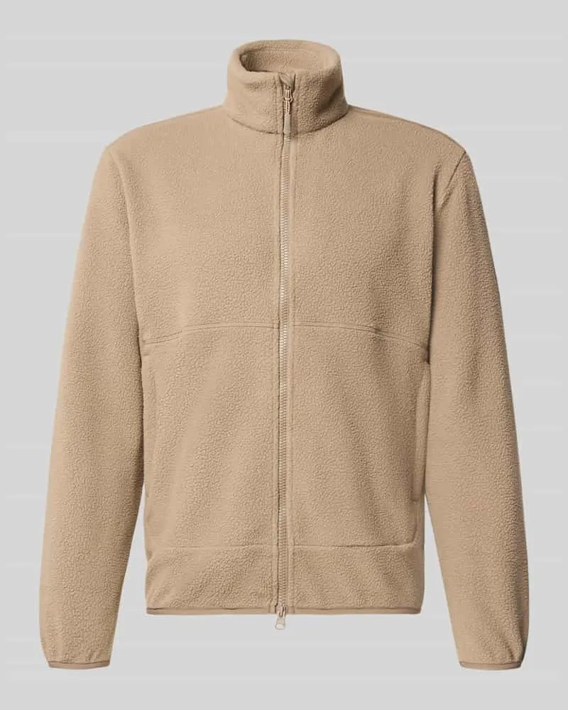 Only & Sons Regular Fit Fleecejacke mit Stehkragen Modell 'JASON Beige
