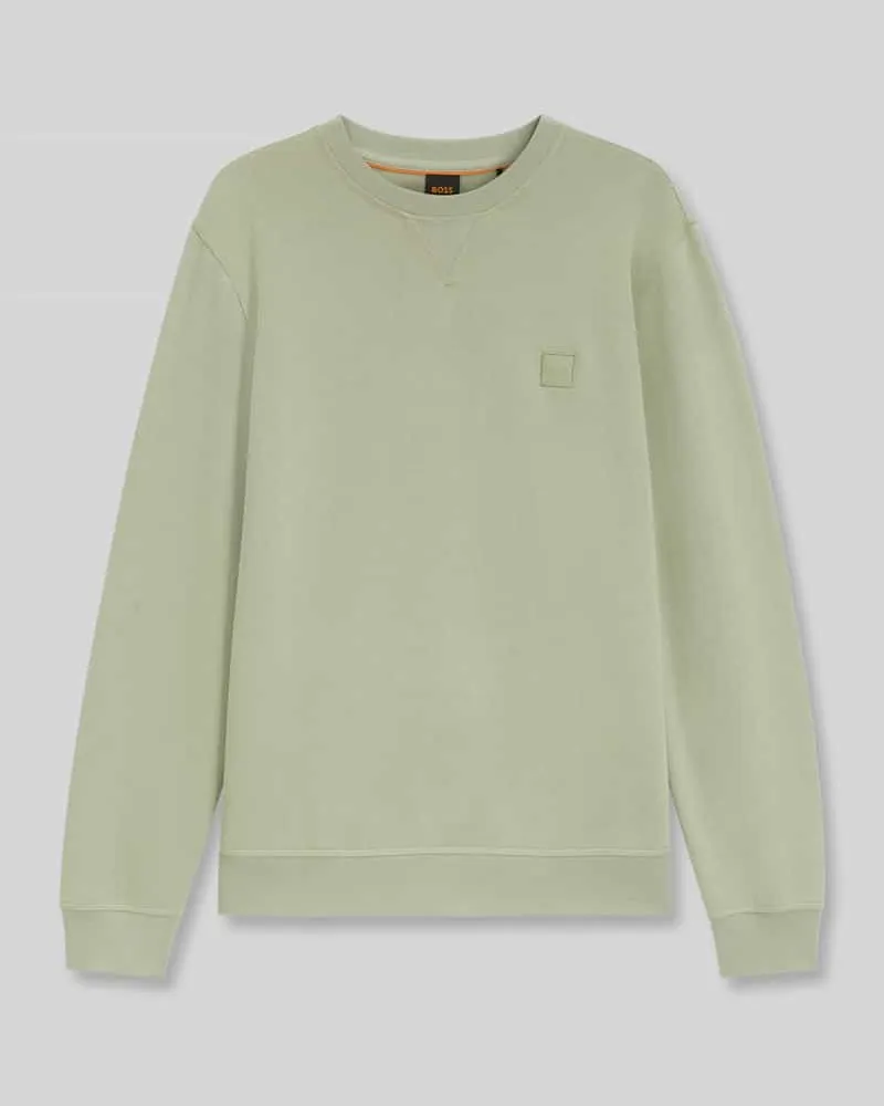 HUGO BOSS Regular Fit Sweatshirt aus reiner Baumwolle Modell 'Westart Lind