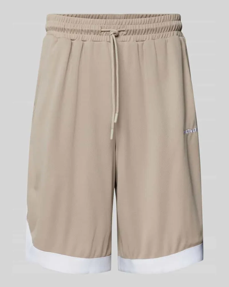 PEGADOR Sweatshorts mit elastischem Bund Taupe