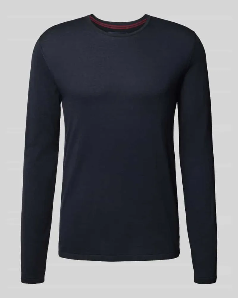 Christian Berg Regular Fit Pullover aus reiner Baumwolle in Strick-Optik 