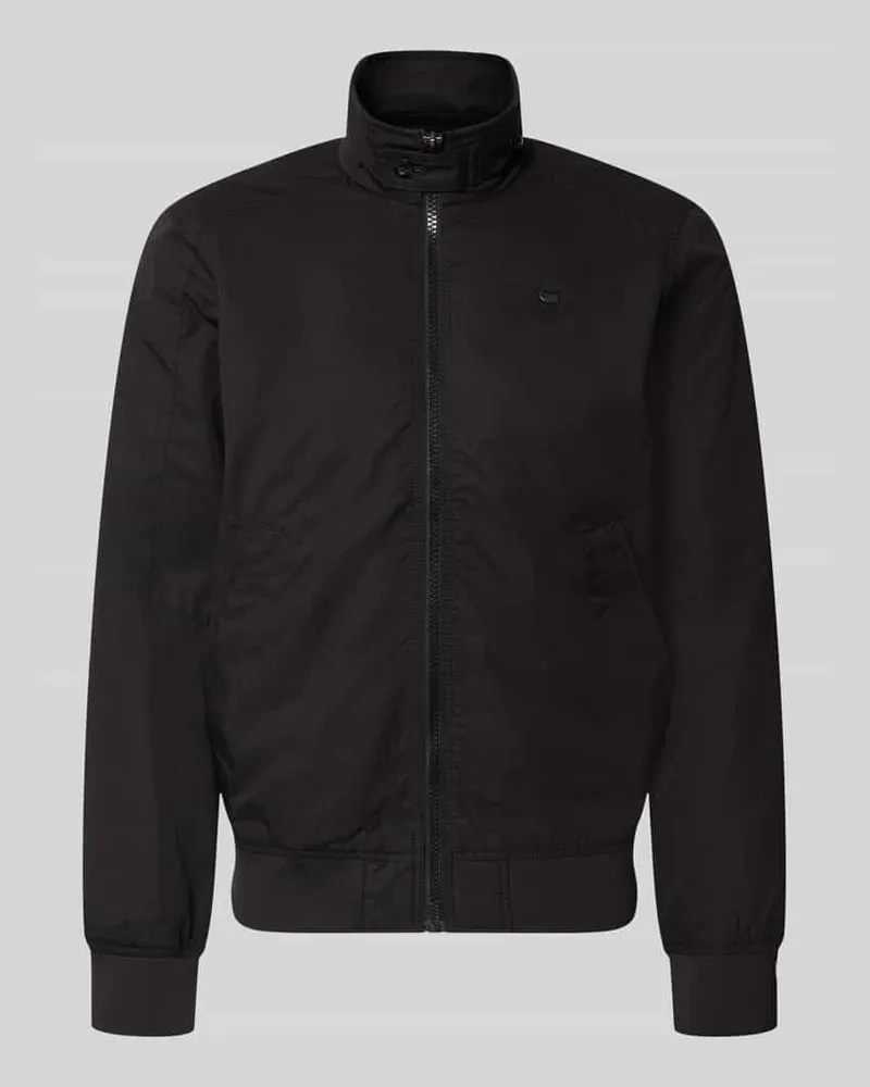 G-STAR RAW Jacke mit Stehkragen und Reißverschluss Black
