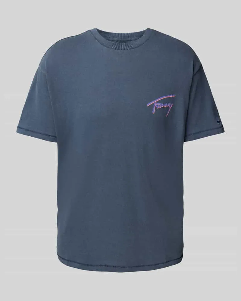 Tommy Hilfiger Relaxed Fit T-Shirt aus reiner Baumwolle Marine