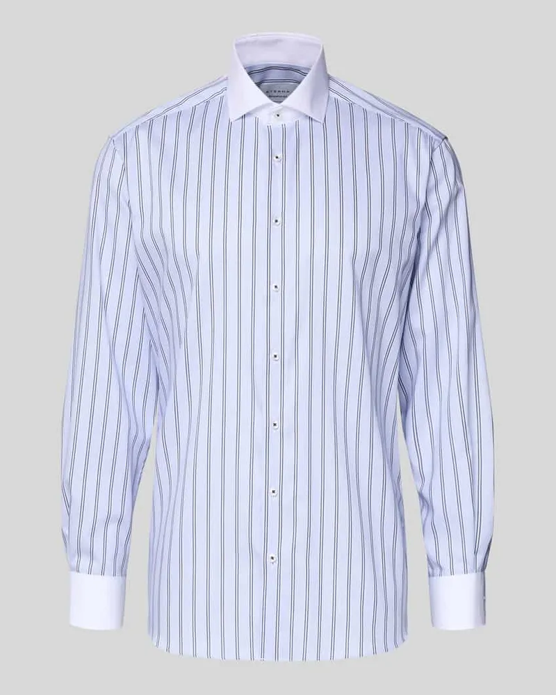 Eterna Modern Fit Business-Hemd mit Haifischkragen Bleu