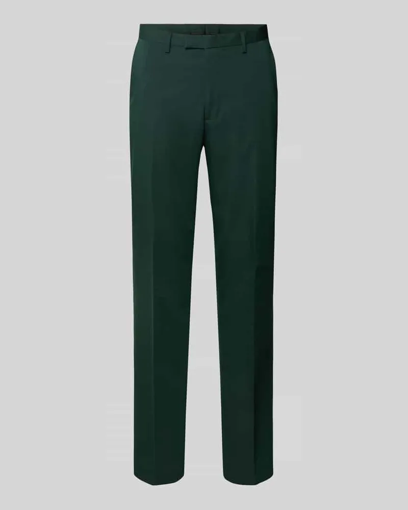 McNeal Regular Fit Stoffhose mit Bügelfalten Dunkelgruen