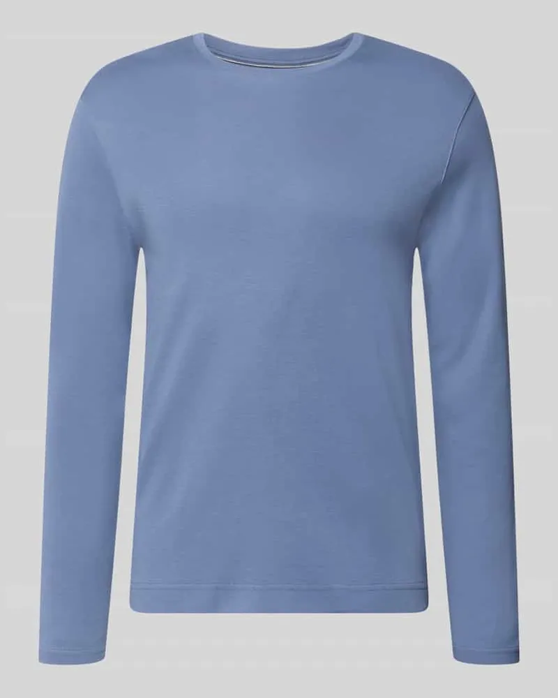 Christian Berg Longsleeve mit Rundhalsausschnitt Jeansblau