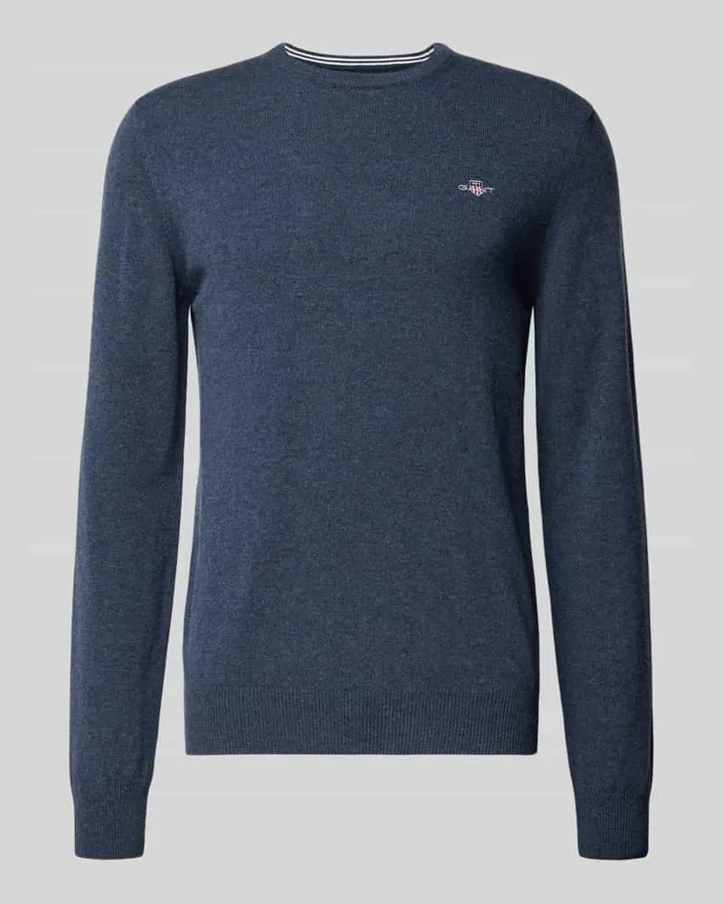Gant Strickpullover mit gerippten Abschlüssen 
