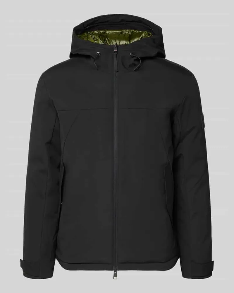 Tommy Hilfiger Regular Fit Funktionsjacke mit Kapuze Black