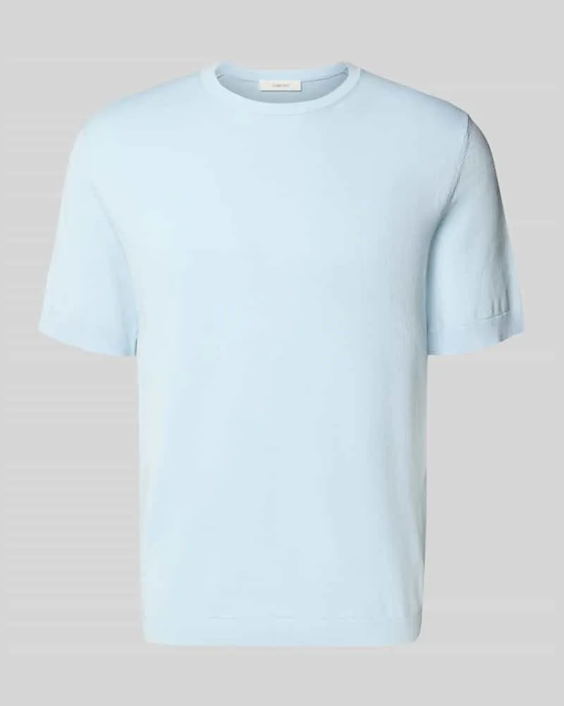 Selected Homme Regular Fit T-Shirt aus reiner Bio-Baumwolle Modell 'TORINO Hellblau