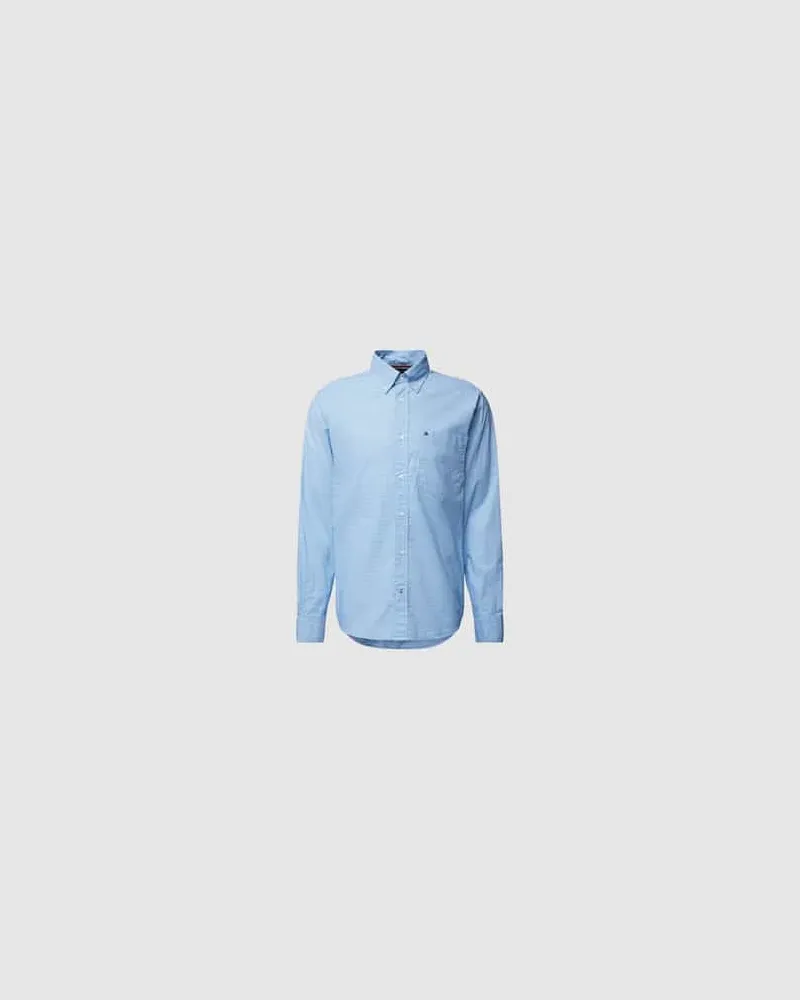 Tommy Hilfiger Regular Fit Freizeithemd mit Gitterkaro Modell 'HOUNDSTOOTH
