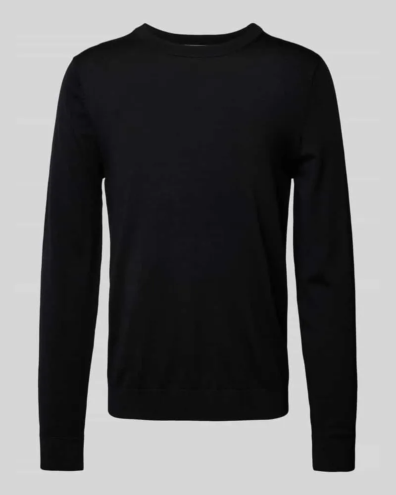 Selected Homme Strickpullover mit gerippten Abschlüssen Modell 'TRAY 