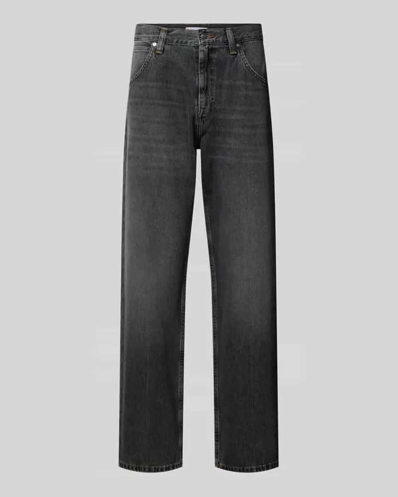 Edwin Jeans Straight Fit Jeans aus reiner Baumwolle Modell 'TYRELL Graphit