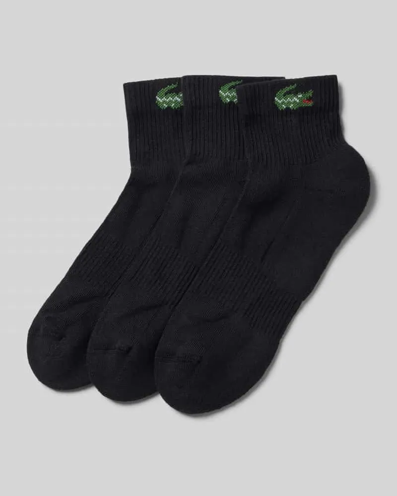 Lacoste Socken aus Baumwoll-Mix im 3er-Pack Black