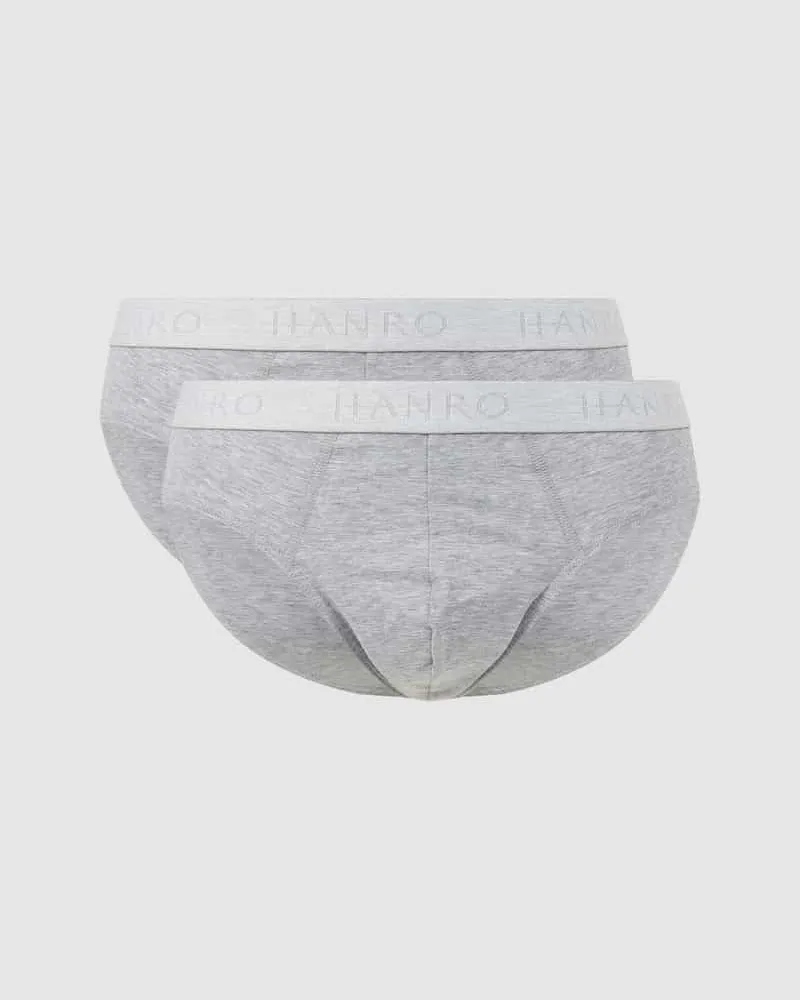 Hanro Slip mit Label-Details im 2er-Pack 