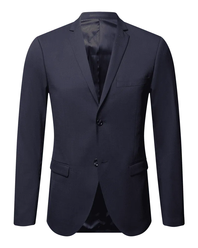 Tiger of Sweden Regular Fit 2-Knopf-Sakko mit Reverskragen Modell 'Jile Blau