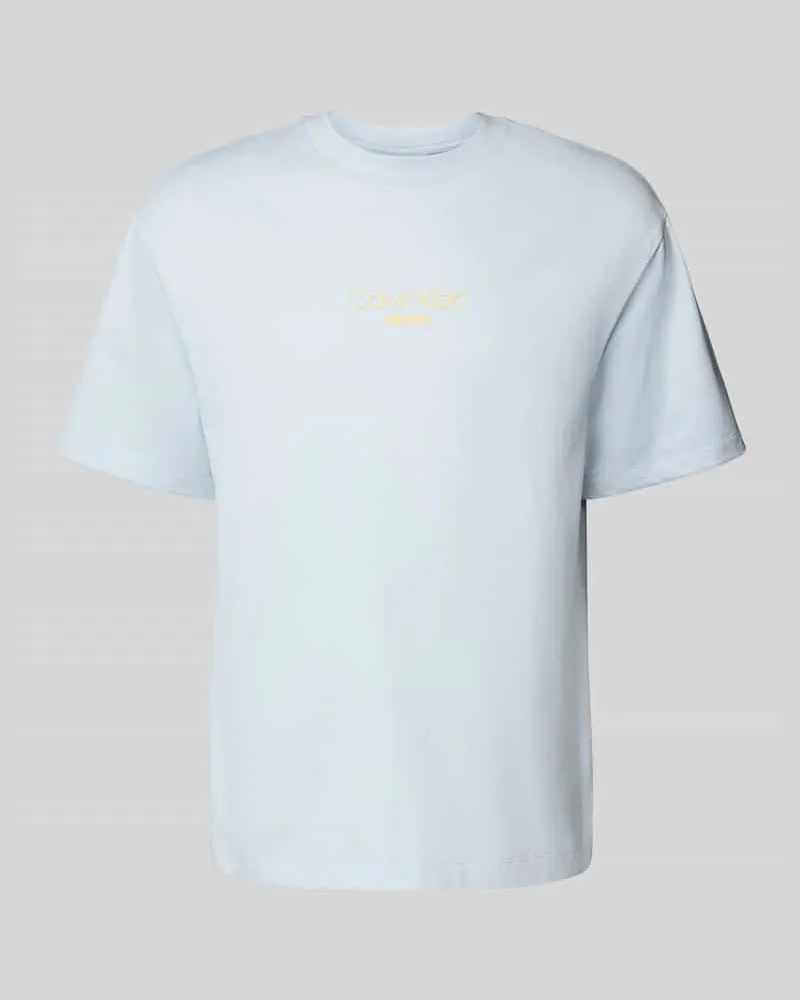 Calvin Klein Relaxed Fit T-Shirt mit Rundhalsausschnitt 