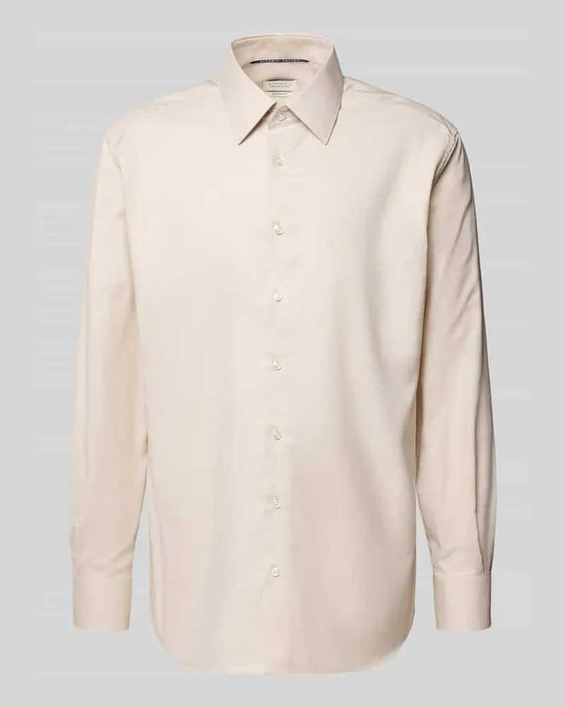 Eterna Regular Fit Business-Hemd mit Kentkragen Sand