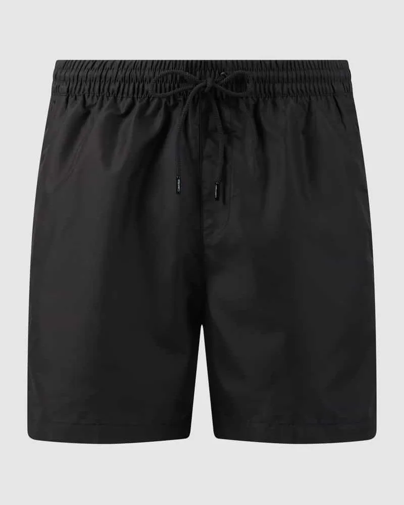 Calvin Klein Badehose mit Logo-Streifen Black