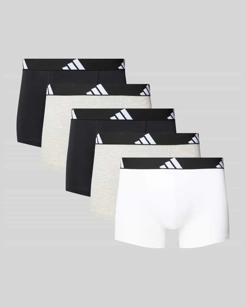 adidas Trunks mit elastischem Logo-Bund im 5er-Pack 