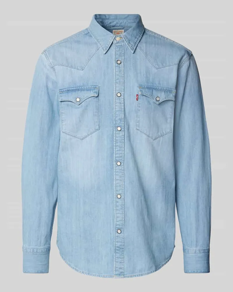 Levi's Regular Fit Jeanshemd mit Label-Detail 