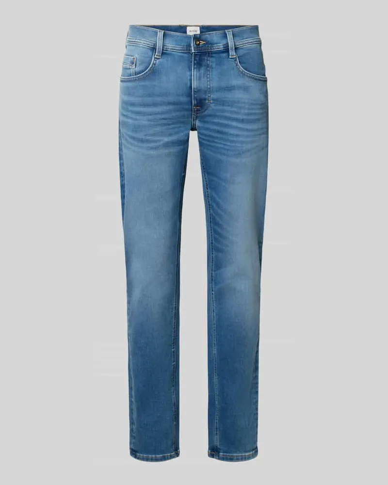 Mustang Slim Fit Jeans mit Label-Patch Modell 'Oregon Slim K Blau
