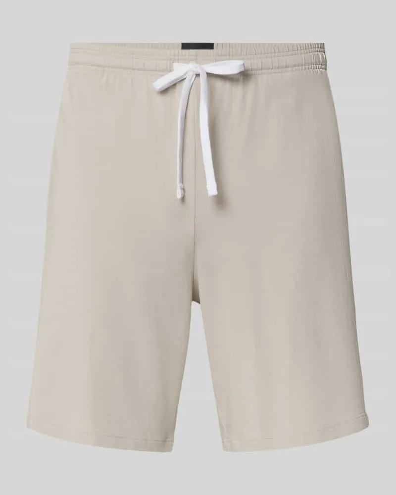 HUGO BOSS Regular Fit Shorts aus Baumwoll-Mix Modell 'MIix&Match Mittelgrau