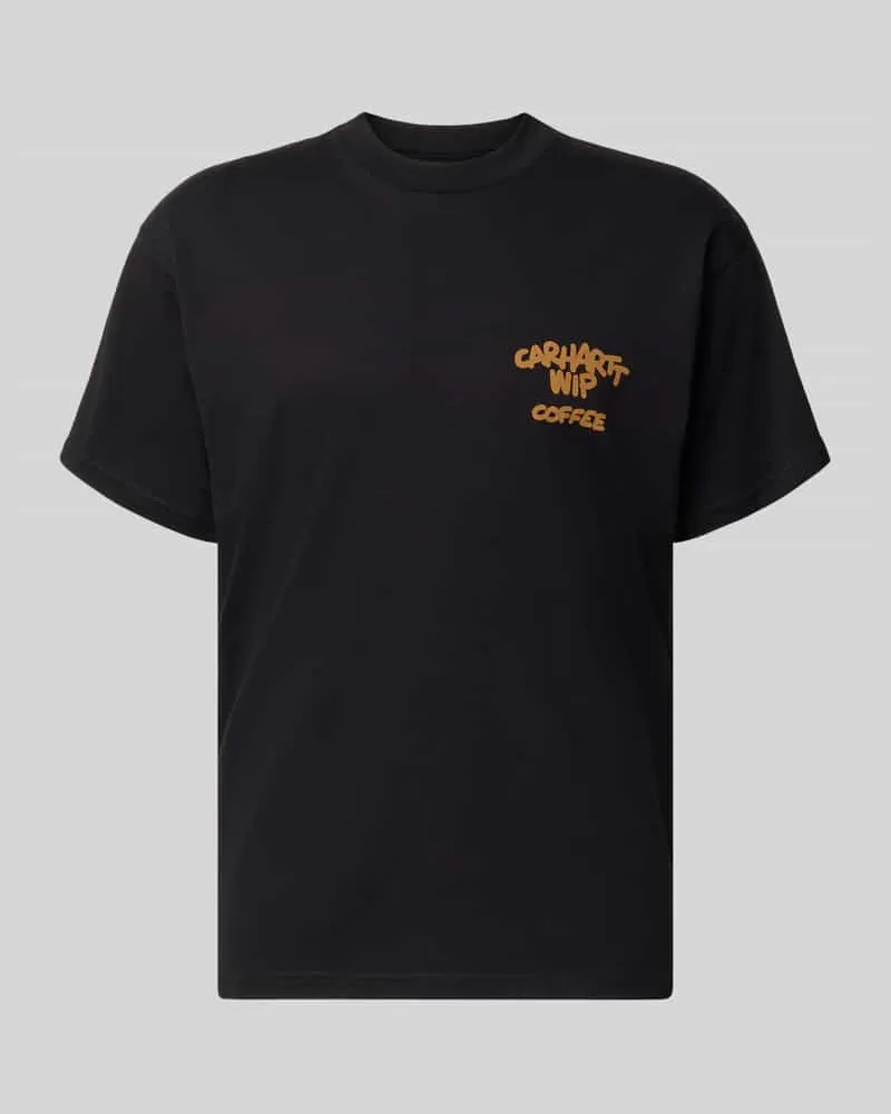 Carhartt WIP Regular Fit T-Shirt mit Motiv-Print auf der Rückseite Black