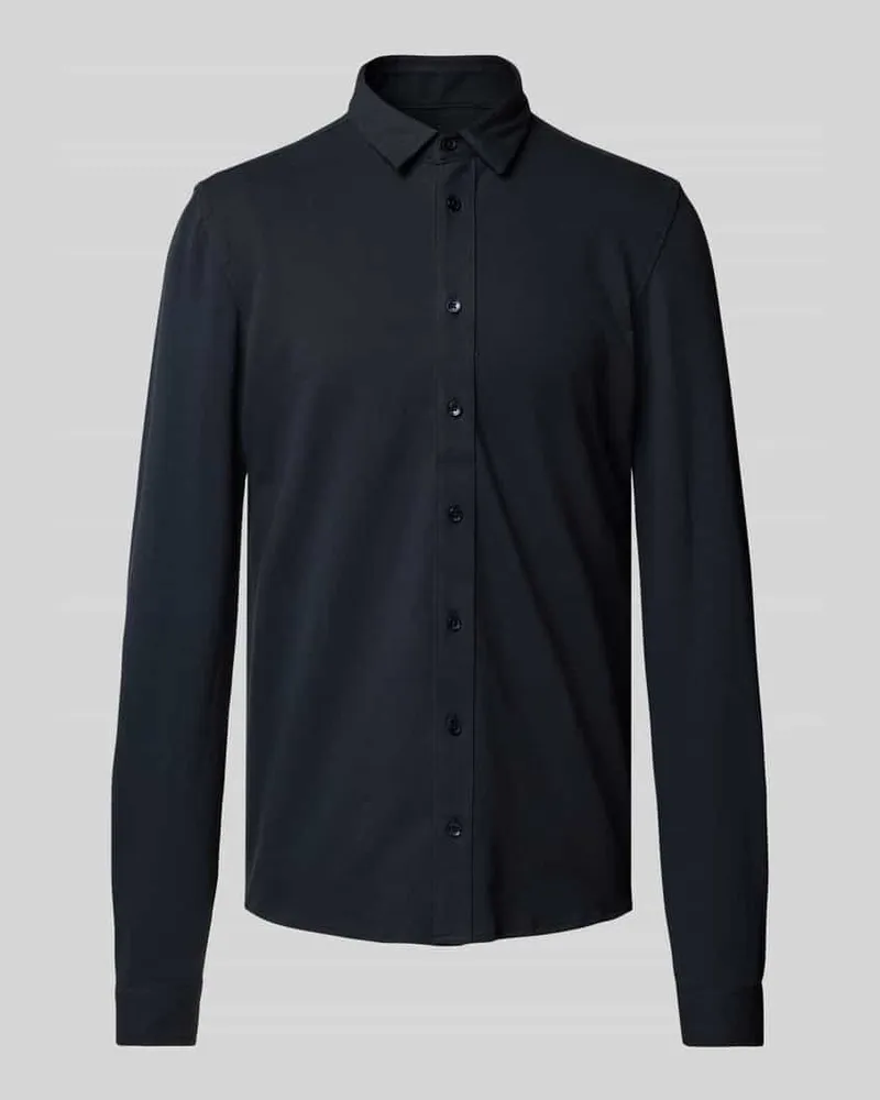 Casual Friday Slim Fit Freizeithemd mit Kentkragen Modell 'ARTHUR Marine