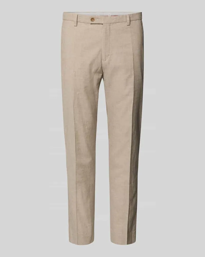 CG Slim Fit Anzughose in melierter Optik Modell 'Paco Sand