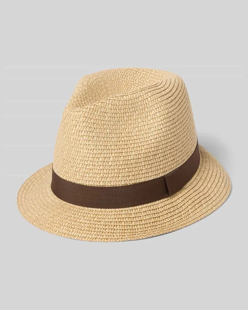 Müller Headwear Hut mit Strukturmuster Modell 'TRILBY Beige