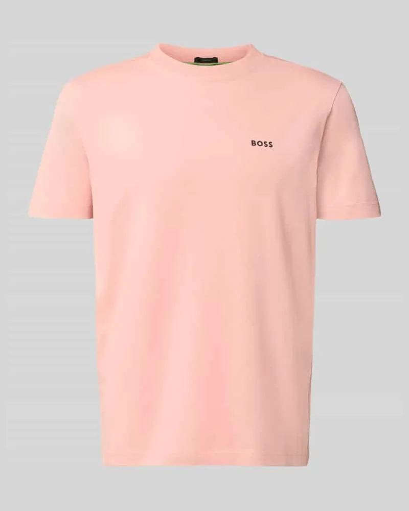 HUGO BOSS Regular Fit T-Shirt aus Baumwoll-Mix Modell 'TEE Pink