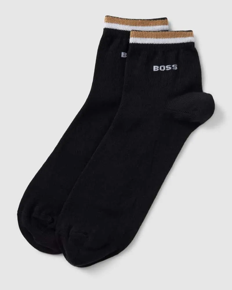 HUGO BOSS Socken mit Label-Print im 2er-Pack Black