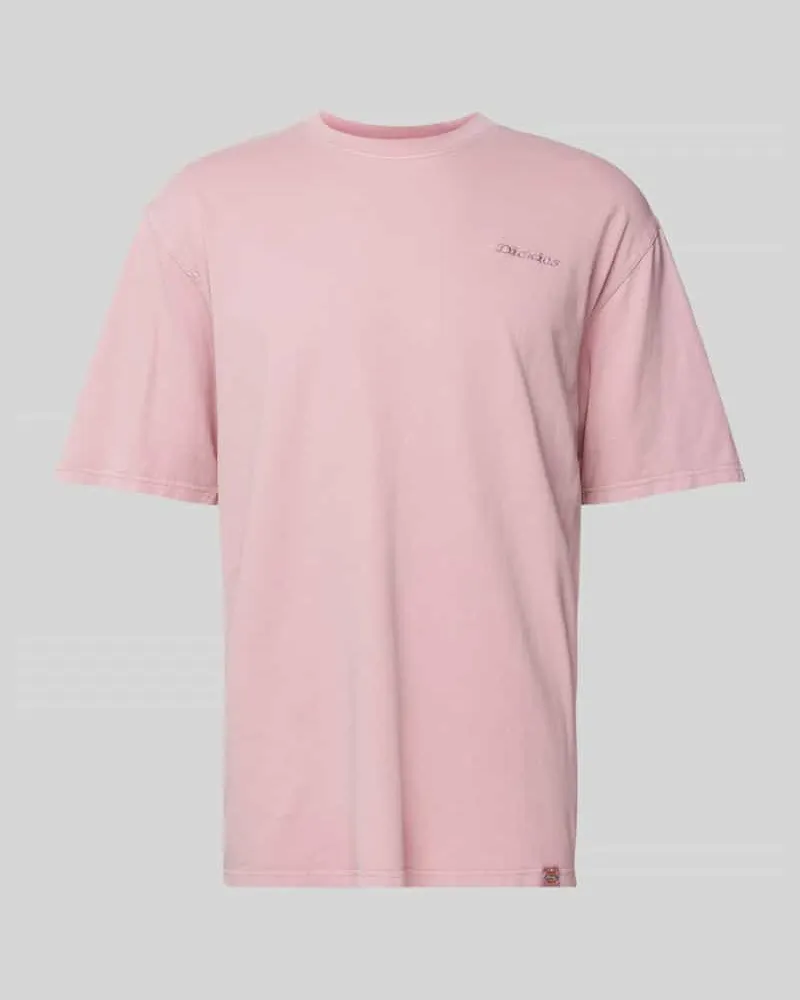 Dickies T-Shirt mit Label-Stitching Modell 'PLENTYWOOD Rosa