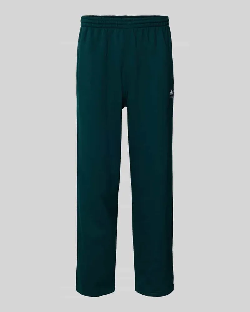 adidas Sweatpants mit elastischem Bund und Label-Stitching Dunkelgruen
