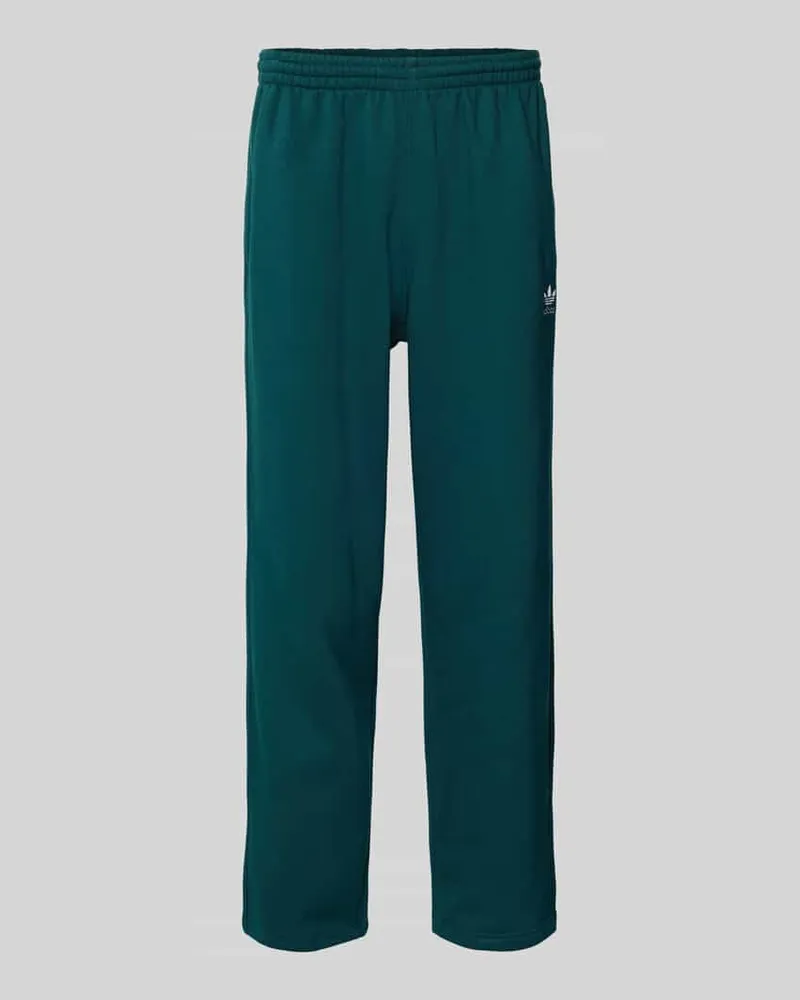 adidas Sweatpants mit elastischem Bund und Label-Stitching Dunkelgruen
