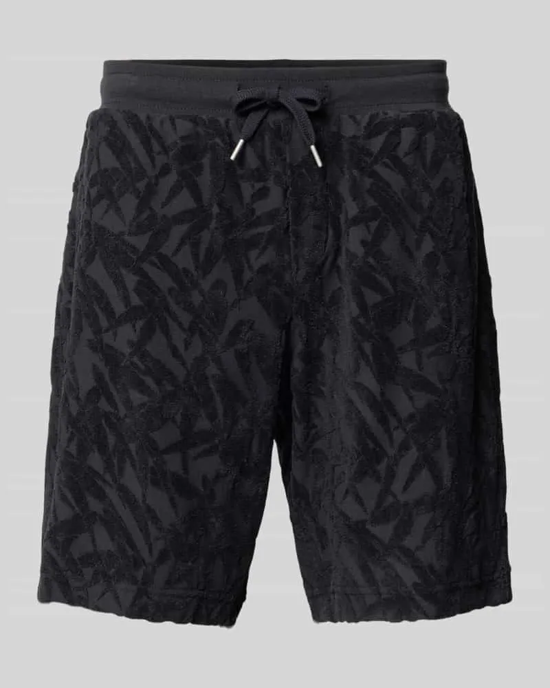 Marc O'Polo Regular Fit Sweatshorts aus reiner Baumwolle Black
