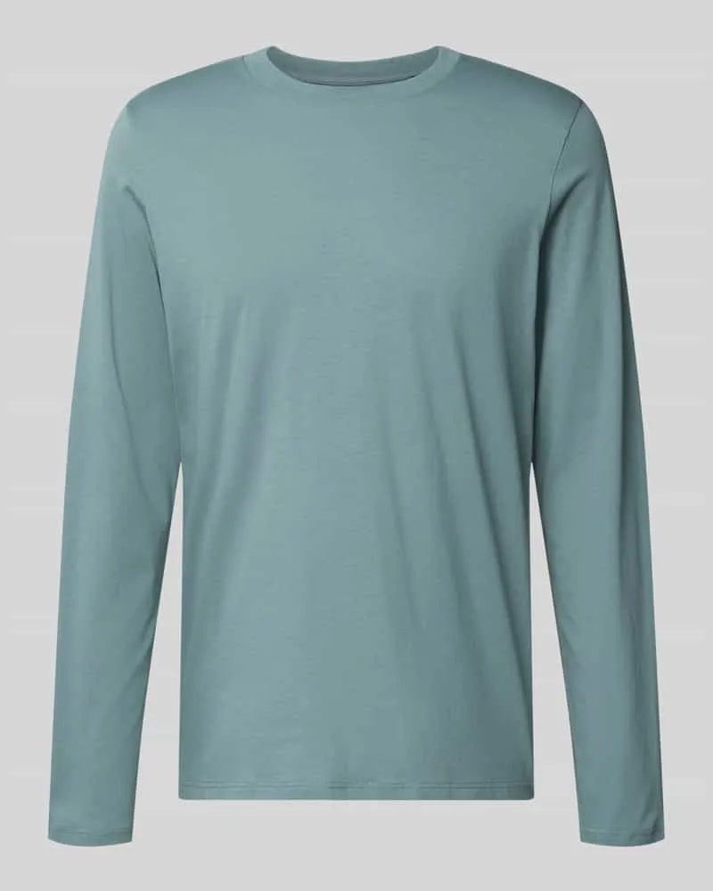 Schiesser Longsleeve mit geripptem Rundhalsausschnitt 